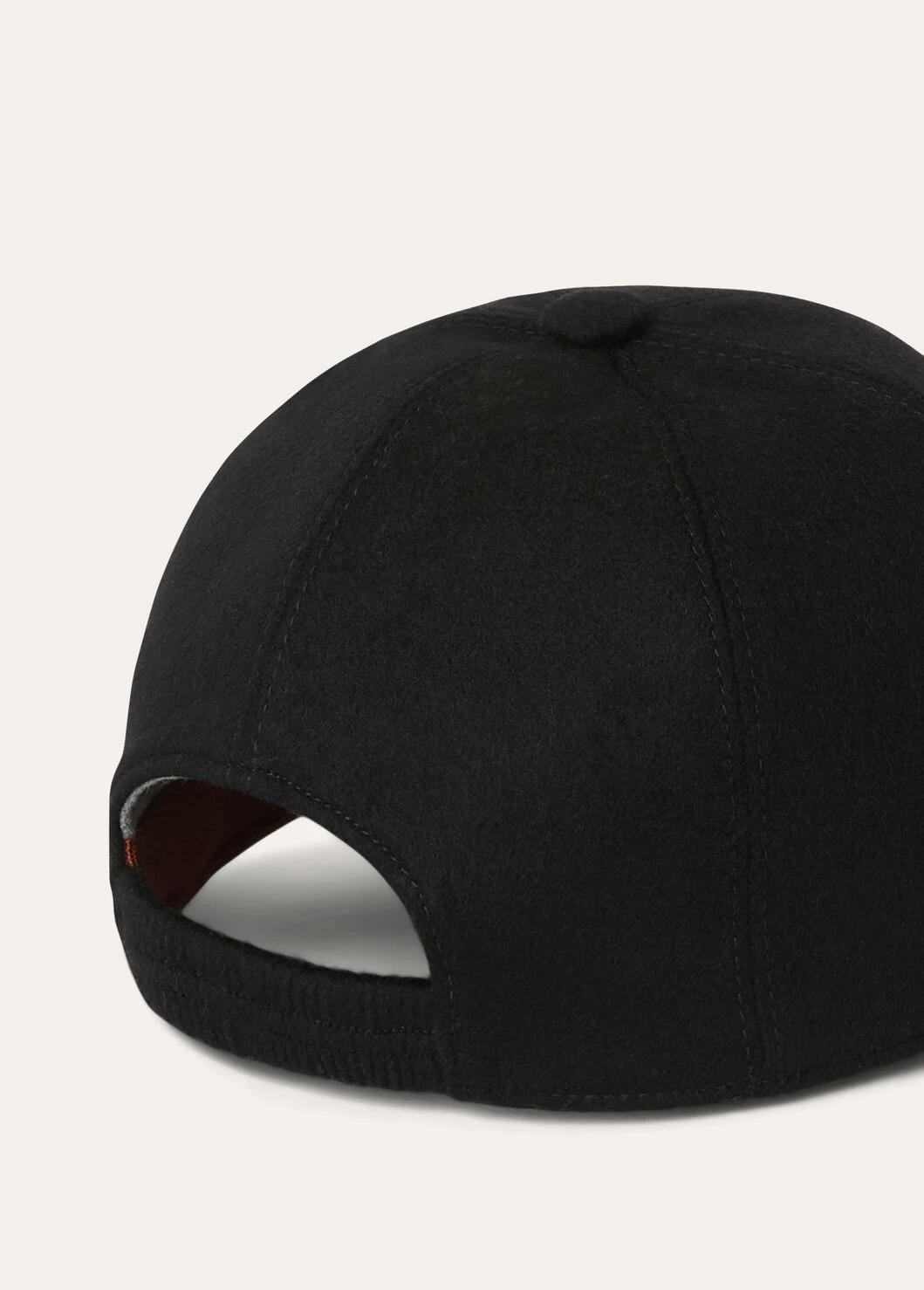 cashmere baseball cap - Black 8000