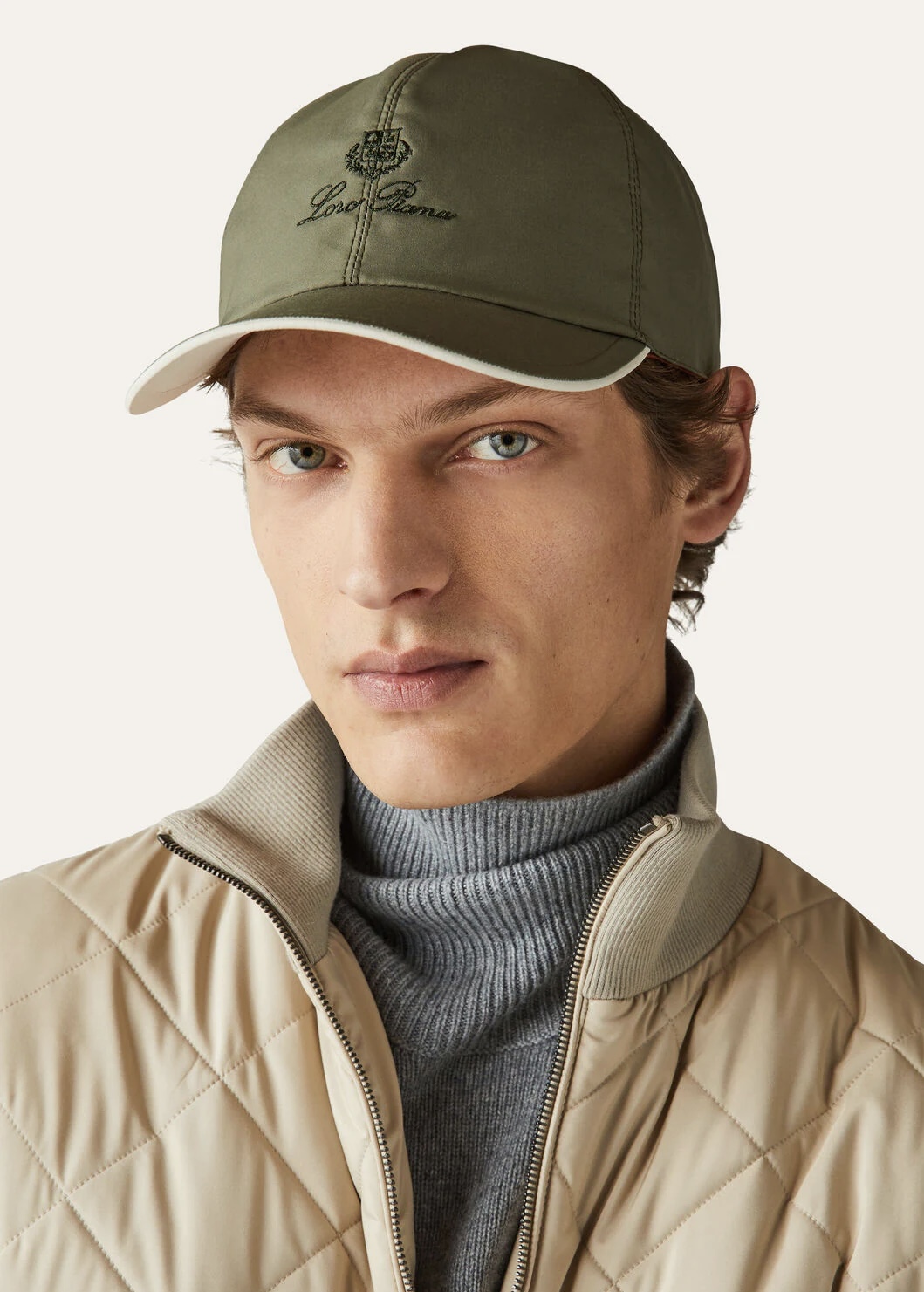 Microfiber baseball cap - Midnight Garden Ivory B3NL