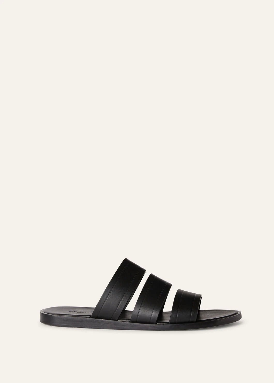 Naha calfskin sandal - Black 8000
