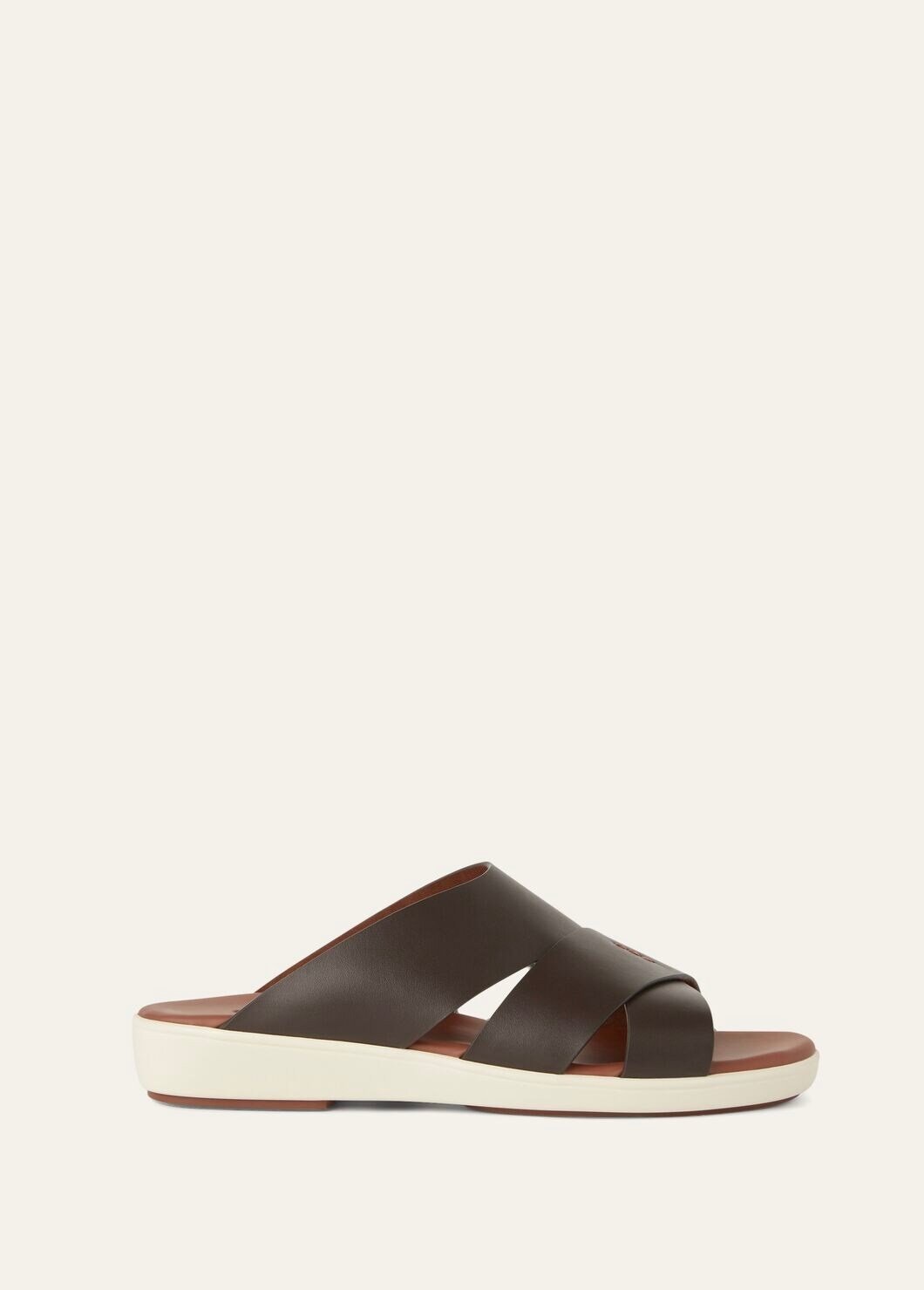 Palm bull leather sandal - Chocolate H026