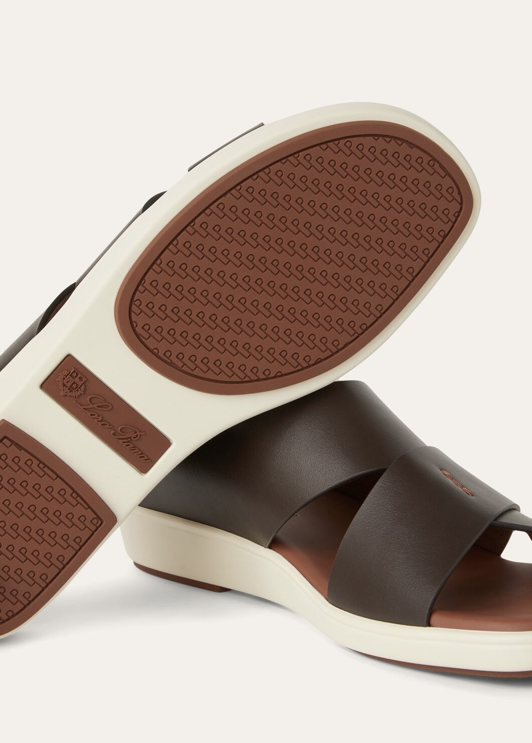 Palm bull leather sandal - Chocolate H026