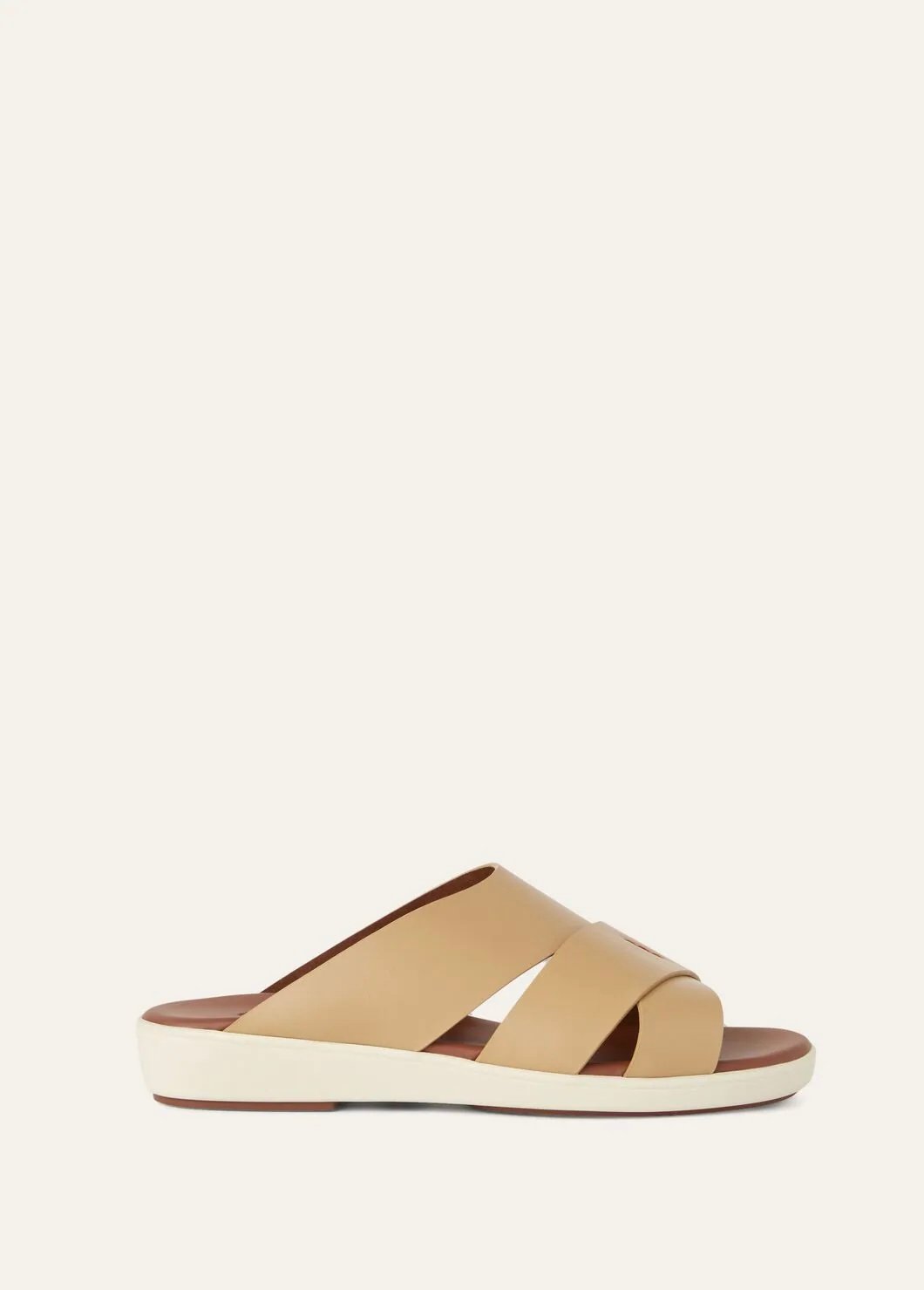 Palm bull leather sandal - Ecru