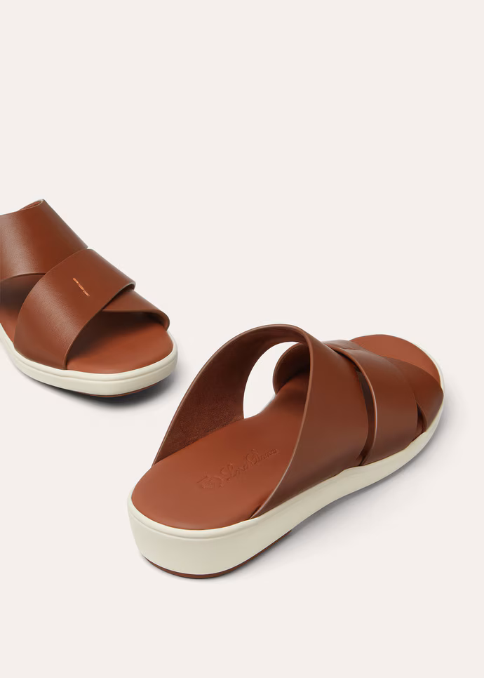 Palm bull leather sandal - Leather H02E
