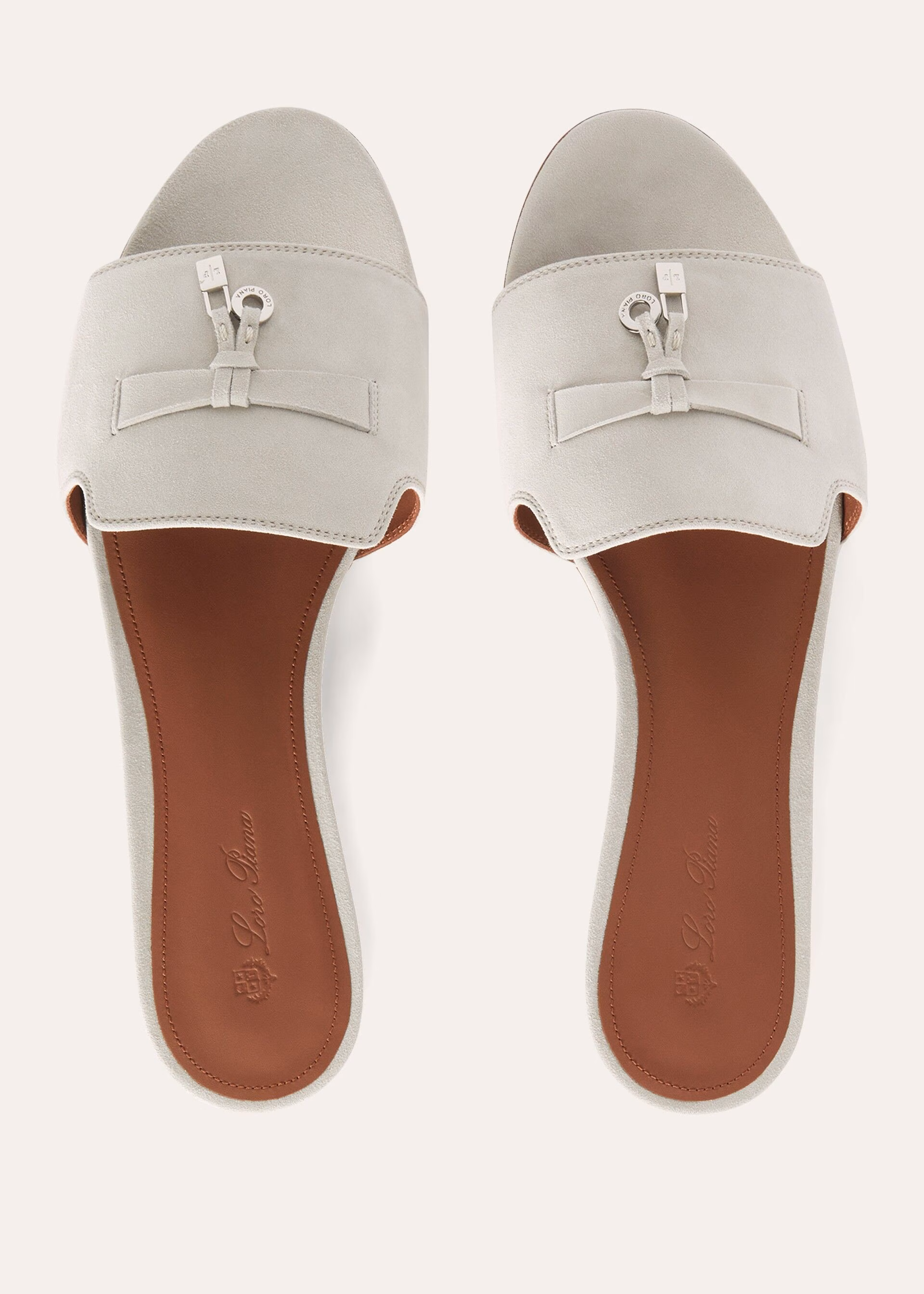 Summer Charms Sandal Suede Goatskin - Powder Pearl