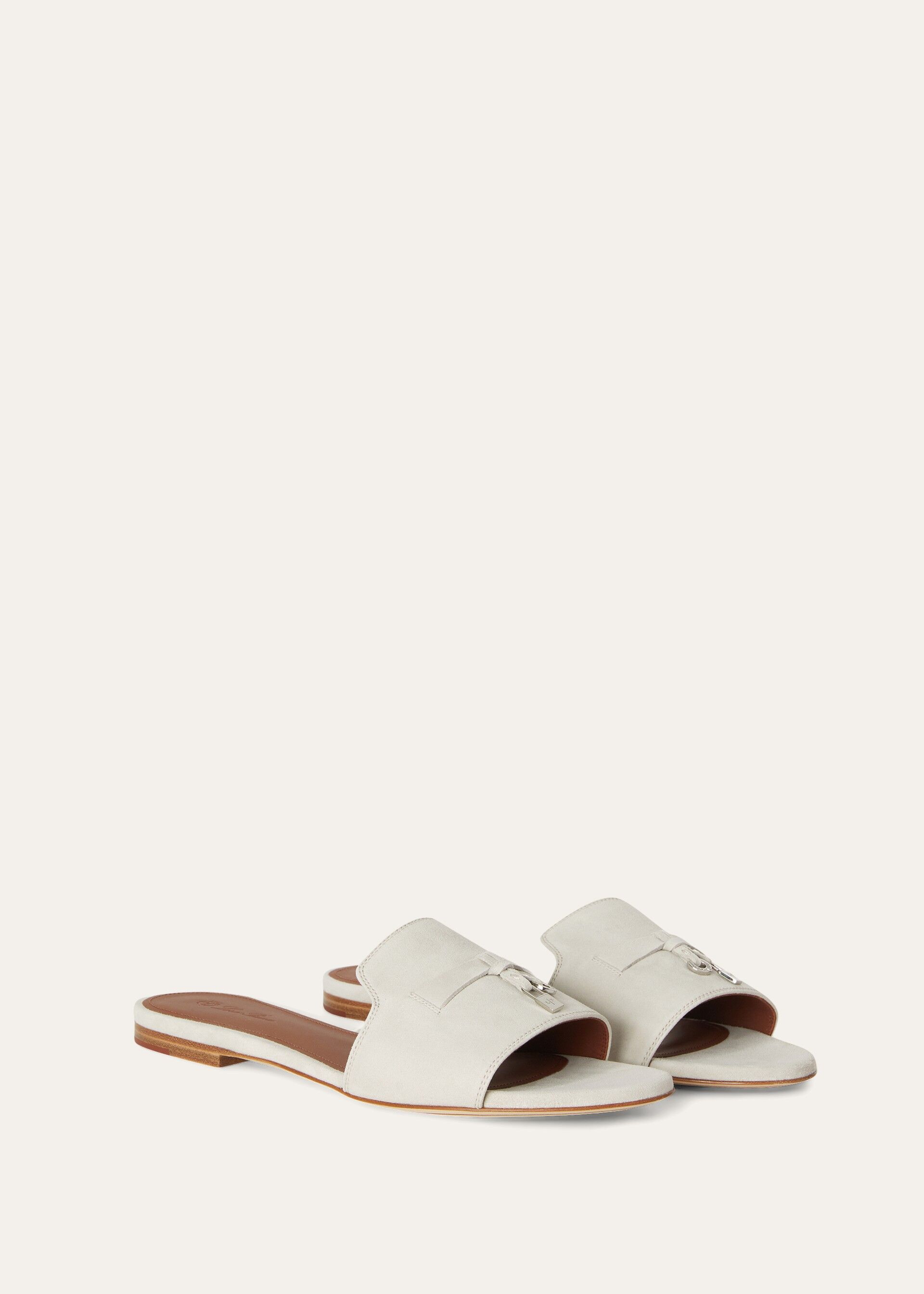 Summer Charms Sandal Suede Goatskin - Powder Pearl